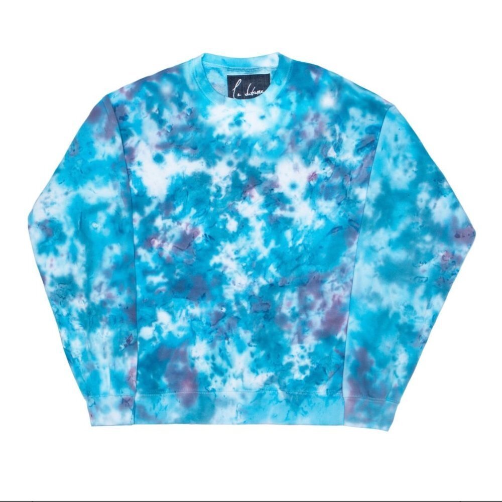 New La Detresse Tie Dye Blueberry Mystic Pullover Women's Size L